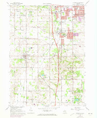 Cutlerville 1967 topographic map thumbnail