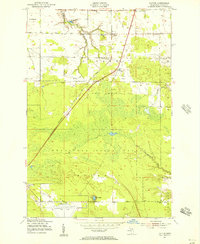 Dafter 1951 topographic map thumbnail