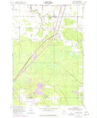 Dafter 1951 topographic map preview