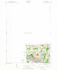 Davisburg 1945 topographic map thumbnail