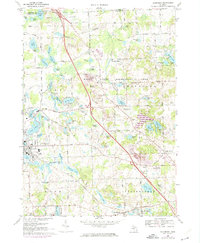 Davisburg 1968 topographic map thumbnail
