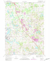 Davisburg 1968 topographic map thumbnail