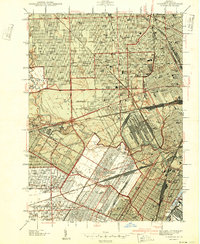 Dearborn 1942 topographic map thumbnail