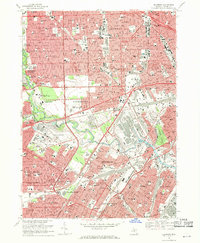 Dearborn 1968 topographic map thumbnail