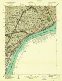 Detroit 1940 topographic map thumbnail