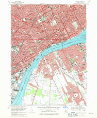 Detroit 1968 topographic map thumbnail