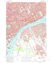 Detroit 1968 topographic map thumbnail