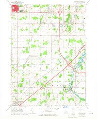 Dimondale 1965 topographic map thumbnail
