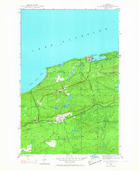 Eagle Harbor 1946 topographic map thumbnail