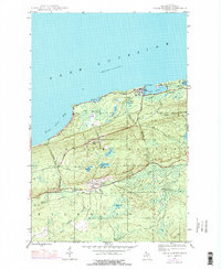 Eagle Harbor 1946 topographic map thumbnail