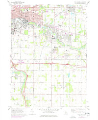 East Lansing 1970 topographic map thumbnail