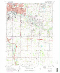 East Lansing 1970 topographic map thumbnail