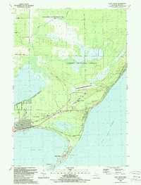 East Tawas 1989 topographic map thumbnail
