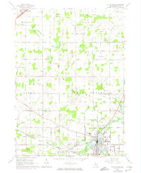 Eaton Rapids 1965 topographic map thumbnail