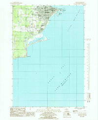 Escanaba 1985 topographic map thumbnail