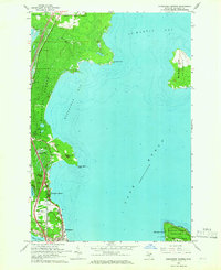 Evergreen Shores 1964 topographic map thumbnail