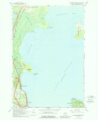 Evergreen Shores 1964 topographic map thumbnail