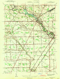 Flat Rock 1942 topographic map thumbnail