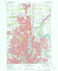 Flint North 1969 topographic map thumbnail