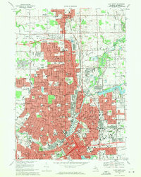 Flint North 1969 topographic map thumbnail