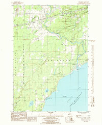 Ford River 1985 topographic map thumbnail