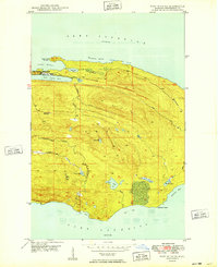 Fort Wilkins 1949 topographic map thumbnail