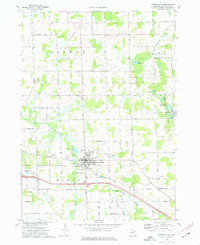 Fowlerville 1973 topographic map thumbnail