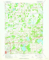 Gilletts Lake 1970 topographic map thumbnail