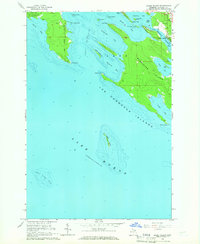Goose Island 1964 topographic map thumbnail