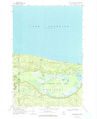 Grand Marais NE 1968 topographic map thumbnail