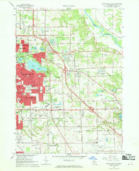 Grand Rapids East 1967 topographic map thumbnail