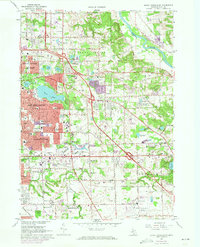Grand Rapids East 1967 topographic map thumbnail