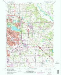 Grand Rapids East 1967 topographic map thumbnail