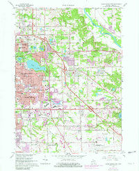 Grand Rapids East 1967 topographic map thumbnail