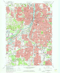 Grand Rapids West 1967 topographic map thumbnail