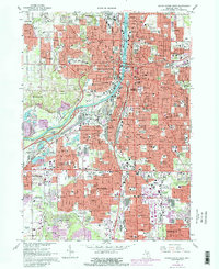 Grand Rapids West 1967 topographic map thumbnail