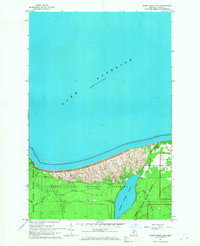 Grand Sable Lake 1966 topographic map thumbnail