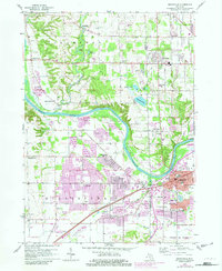 Grandville 1958 topographic map thumbnail