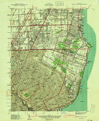 Grosse Pointe 1940 topographic map preview