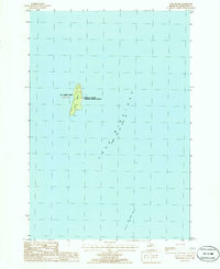 Gull Island 1986 topographic map thumbnail