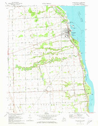 Harbor Beach 1970 topographic map preview