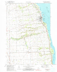 Harbor Beach 1970 topographic map preview