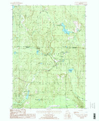 Hardwood Lake 1986 topographic map preview
