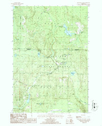 Hardwood Lake 1986 topographic map thumbnail