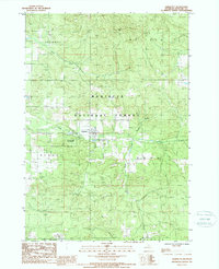 Harrietta 1987 topographic map thumbnail