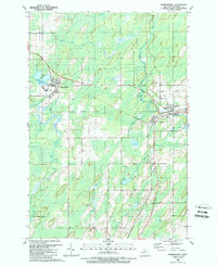 Hermansville 1989 topographic map thumbnail