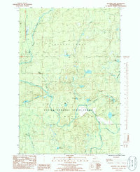 Hickman Lake 1985 topographic map thumbnail
