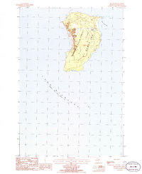 High Island 1986 topographic map thumbnail