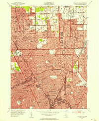 Highland Park 1952 topographic map thumbnail