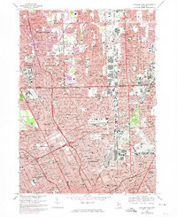 Highland Park 1968 topographic map preview